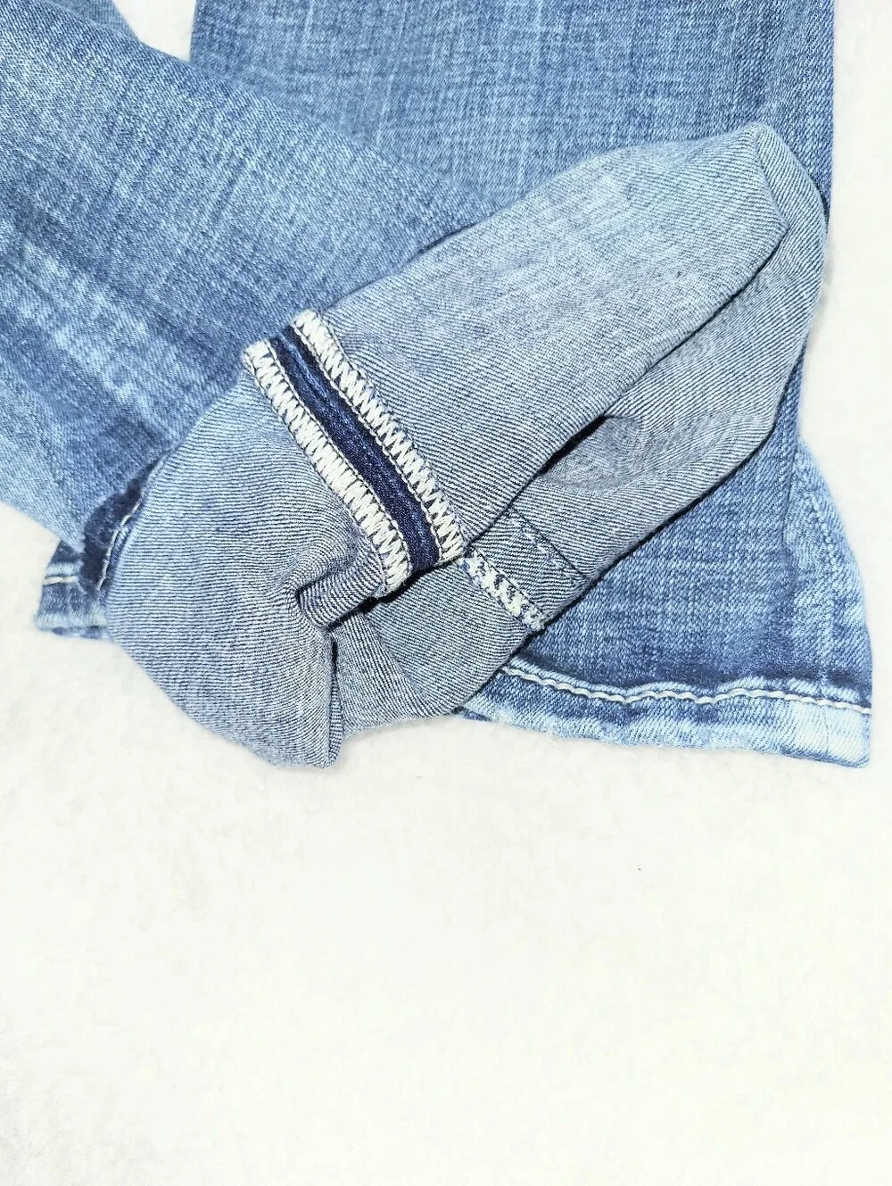 NWOT Miss Me Y2K Style Low Rise Boot Cut Selvedge Premium Denim Jeans Size 26 - Picture 13 of 16